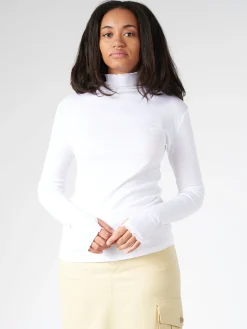 Fashion - Rib Mock Neck Top in Women Tops & Blouses | Overalls & Jumpsuits