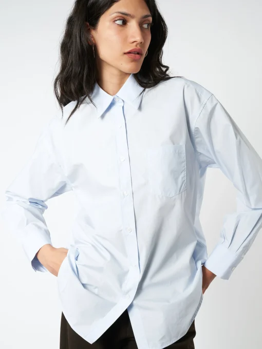 Discount - Sammy Shirt in Soft Blue Women Tops & Blouses | Overalls & Jumpsuits