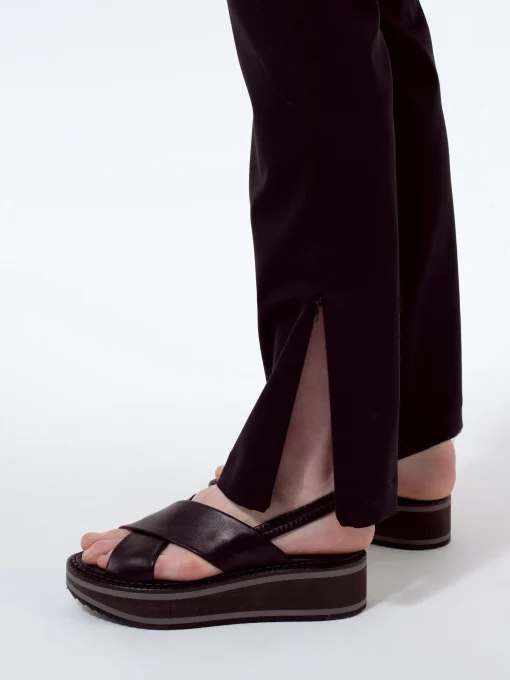 Online - Slim Zip Trousers in Black Women Pants | Overalls & Jumpsuits