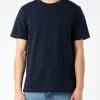 Outlet - Stretch Cotton Tee in Navy T-Shirts