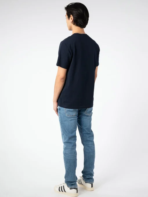 Outlet - Stretch Cotton Tee in Navy T-Shirts