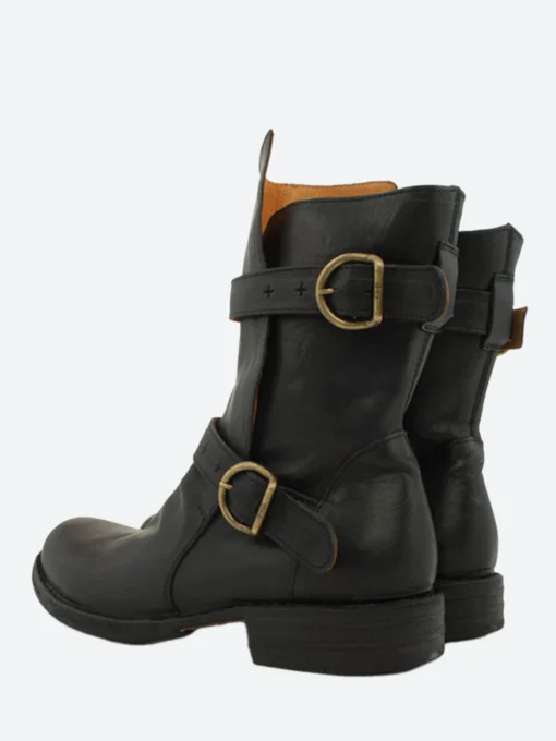 Best - 713 Eternity Buckled Boot in Nero Cusna Boots