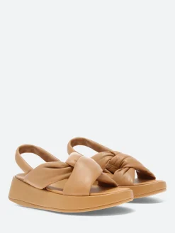 Clearance - F-Mode in Tan Women Sandals
