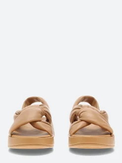 Clearance - F-Mode in Tan Women Sandals