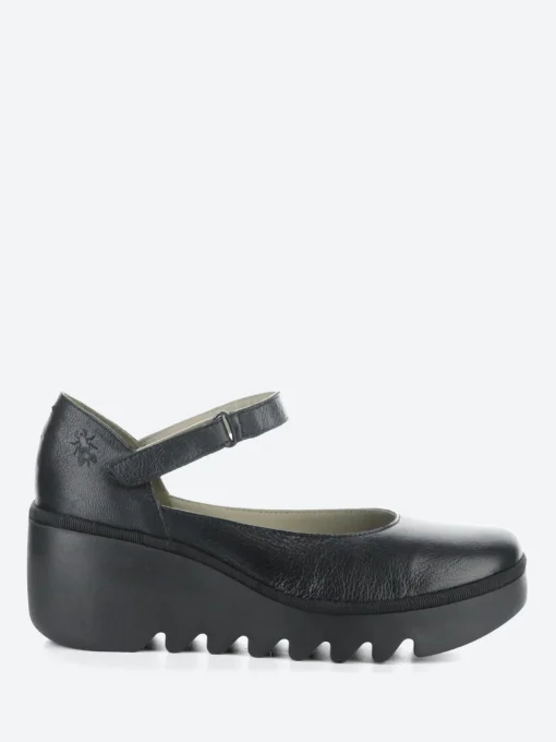 Sale - Blu Bawo Wedge Pump in Black Women Shoes | Heels