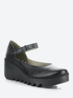 Sale - Blu Bawo Wedge Pump in Black Women Shoes | Heels