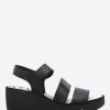 Sale - Blu Bexy Wedge Sandal in Black Women Sandals | Heels