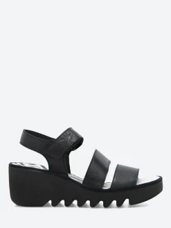 Sale - Blu Bexy Wedge Sandal in Black Women Sandals | Heels