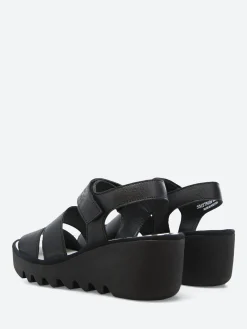 Sale - Blu Bexy Wedge Sandal in Black Women Sandals | Heels