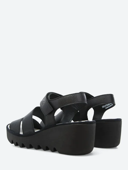 Sale - Blu Bexy Wedge Sandal in Black Women Sandals | Heels