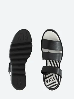 Sale - Blu Bexy Wedge Sandal in Black Women Sandals | Heels