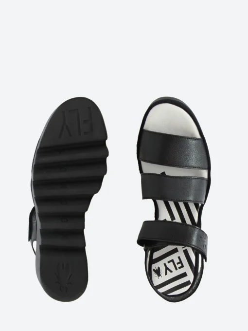 Sale - Blu Bexy Wedge Sandal in Black Women Sandals | Heels