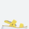 New - Cura Sandal in Yellow Women Overalls & Jumpsuits | Sandals