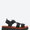 Sale - Suki Samb Sandal in Black and Brick Women Sandals