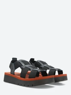 Sale - Suki Samb Sandal in Black and Brick Women Sandals
