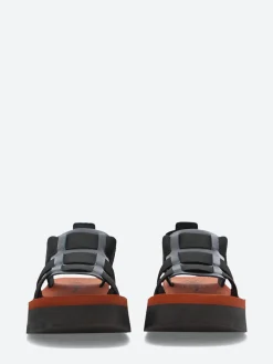 Sale - Suki Samb Sandal in Black and Brick Women Sandals