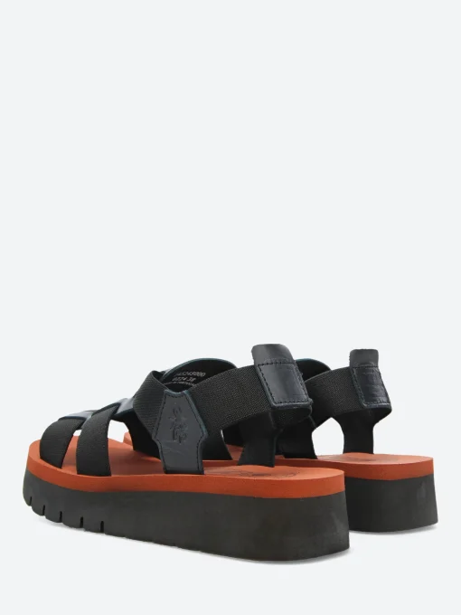 Sale - Suki Samb Sandal in Black and Brick Women Sandals