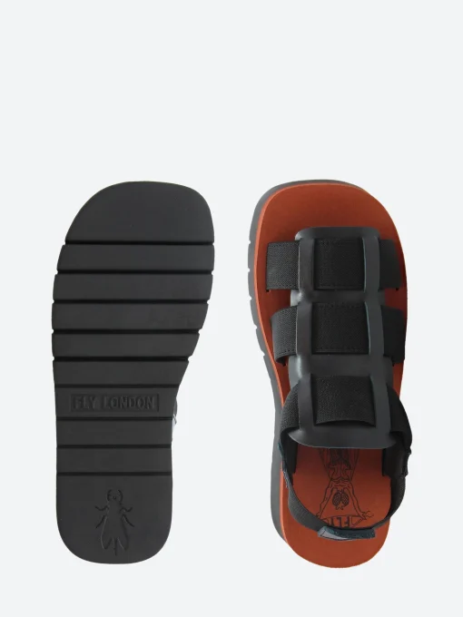 Sale - Suki Samb Sandal in Black and Brick Women Sandals