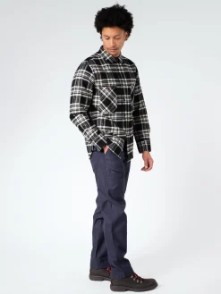Clearance - Heavy Nel Work Shirt in Black Button-Ups