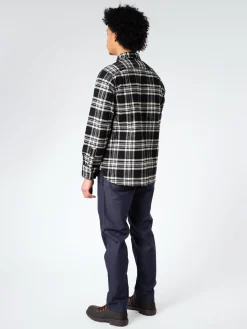 Clearance - Heavy Nel Work Shirt in Black Button-Ups
