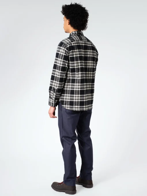 Clearance - Heavy Nel Work Shirt in Black Button-Ups