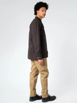 Outlet - Herringbone Trouser in Khaki Pants