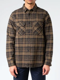 Sale - Nel Check Work Shirt in Brown Button-Ups