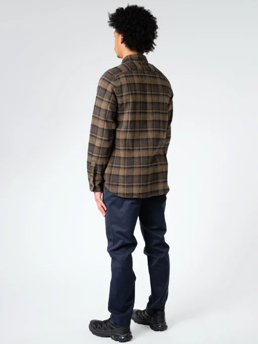 Sale - Nel Check Work Shirt in Brown Button-Ups