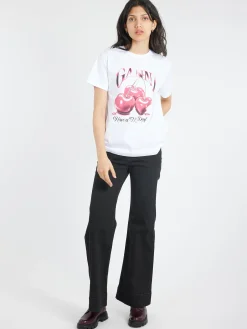 Fashion - Cherry T-Shirt in Bright White Women Tops & Blouses | T-Shirts