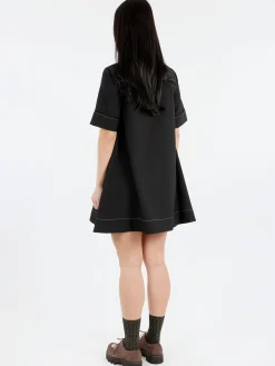 Clearance - Crepe Mini Dress in Women Dresses