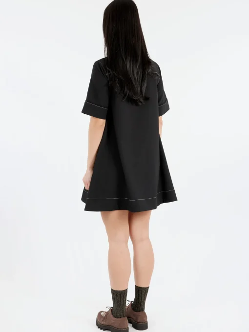 Clearance - Crepe Mini Dress in Women Dresses