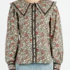 Best - Floral Printed Shirt in Black Women Tops & Blouses | Button-Ups