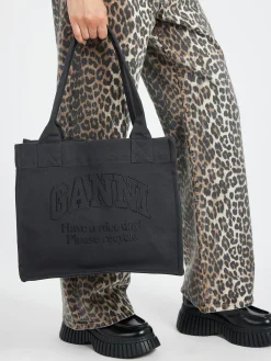 Outlet - Large Canvas Tote Bag in Women Belts | Bags