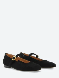Fashion - Bess Mary Jane in Nero Suede Women Shoes