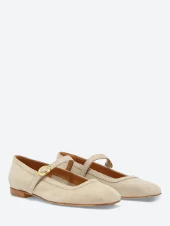 Online - Bess Mary Jane in Stone Suede Women Shoes
