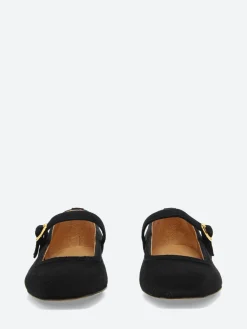 Fashion - Bess Mary Jane in Nero Suede Women Shoes