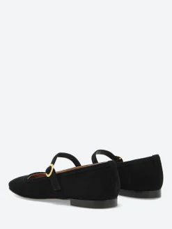 Fashion - Bess Mary Jane in Nero Suede Women Shoes