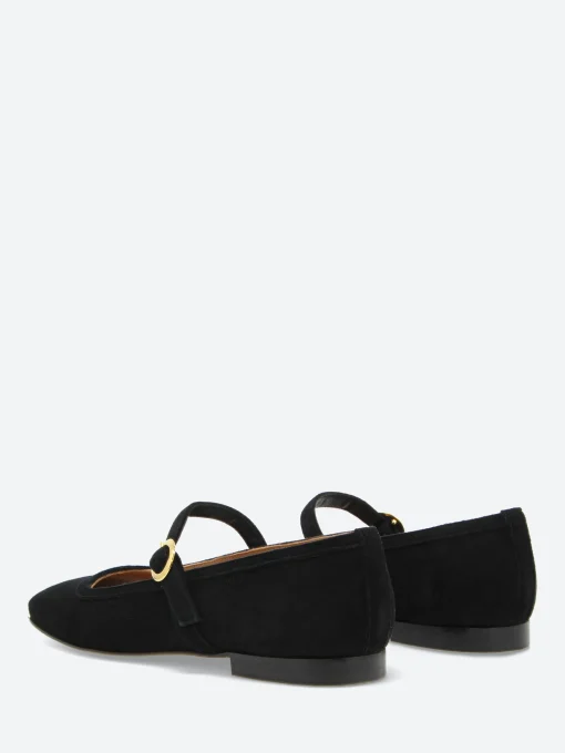 Fashion - Bess Mary Jane in Nero Suede Women Shoes