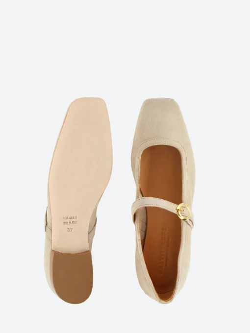 Online - Bess Mary Jane in Stone Suede Women Shoes