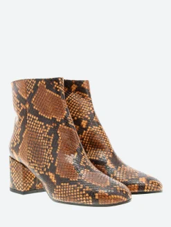 Sale - Cora 21 Ankle Boots in Cuoio Pitone Women Overalls & Jumpsuits | Boots