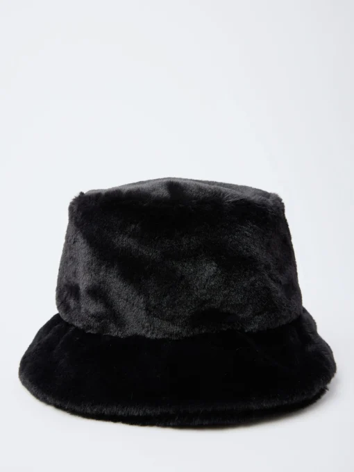 Clearance - Eco Faux Fur Bucket Hat in Women Hats | Belts