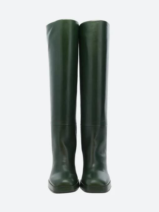 Outlet - Gronia in Bosco Vitello (Dark Green) Women Heels | Boots