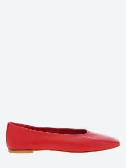 Fashion - Jaana Ballet Flats in Rosso Nappa Women Shoes | Overalls & Jumpsuits
