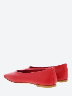 Fashion - Jaana Ballet Flats in Rosso Nappa Women Shoes | Overalls & Jumpsuits