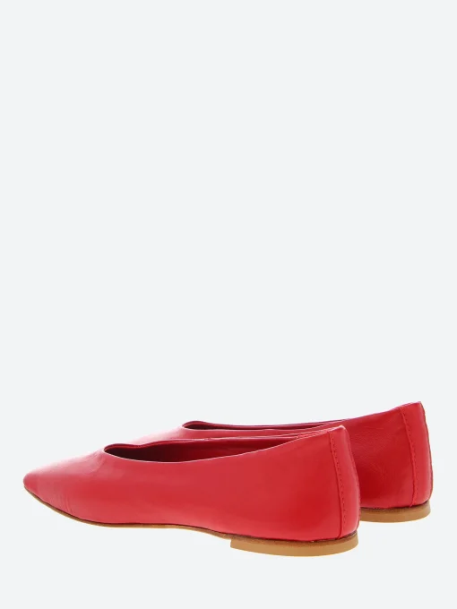 Fashion - Jaana Ballet Flats in Rosso Nappa Women Shoes | Overalls & Jumpsuits