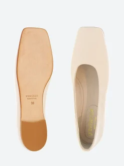 Sale - Jaana Ballet Flats in Off White Women Shoes | Overalls & Jumpsuits
