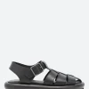 Sale - Jabba in Nero Nappa Women Sandals