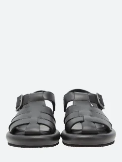 Sale - Jabba in Nero Nappa Women Sandals