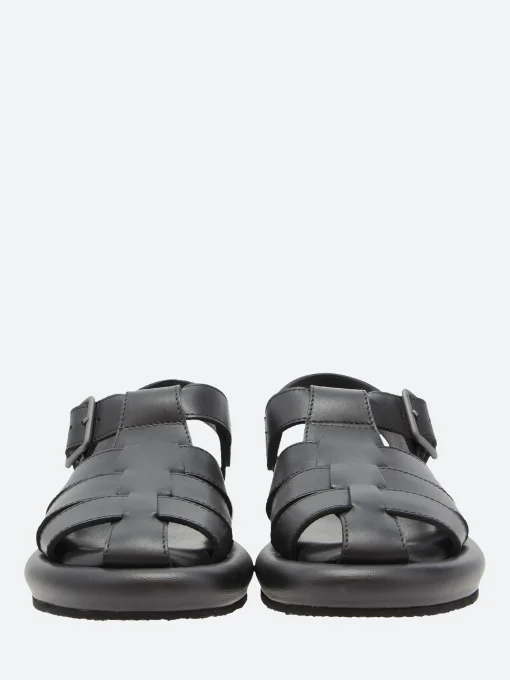 Sale - Jabba in Nero Nappa Women Sandals