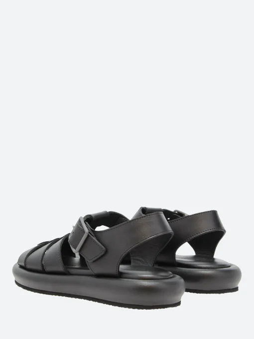 Sale - Jabba in Nero Nappa Women Sandals